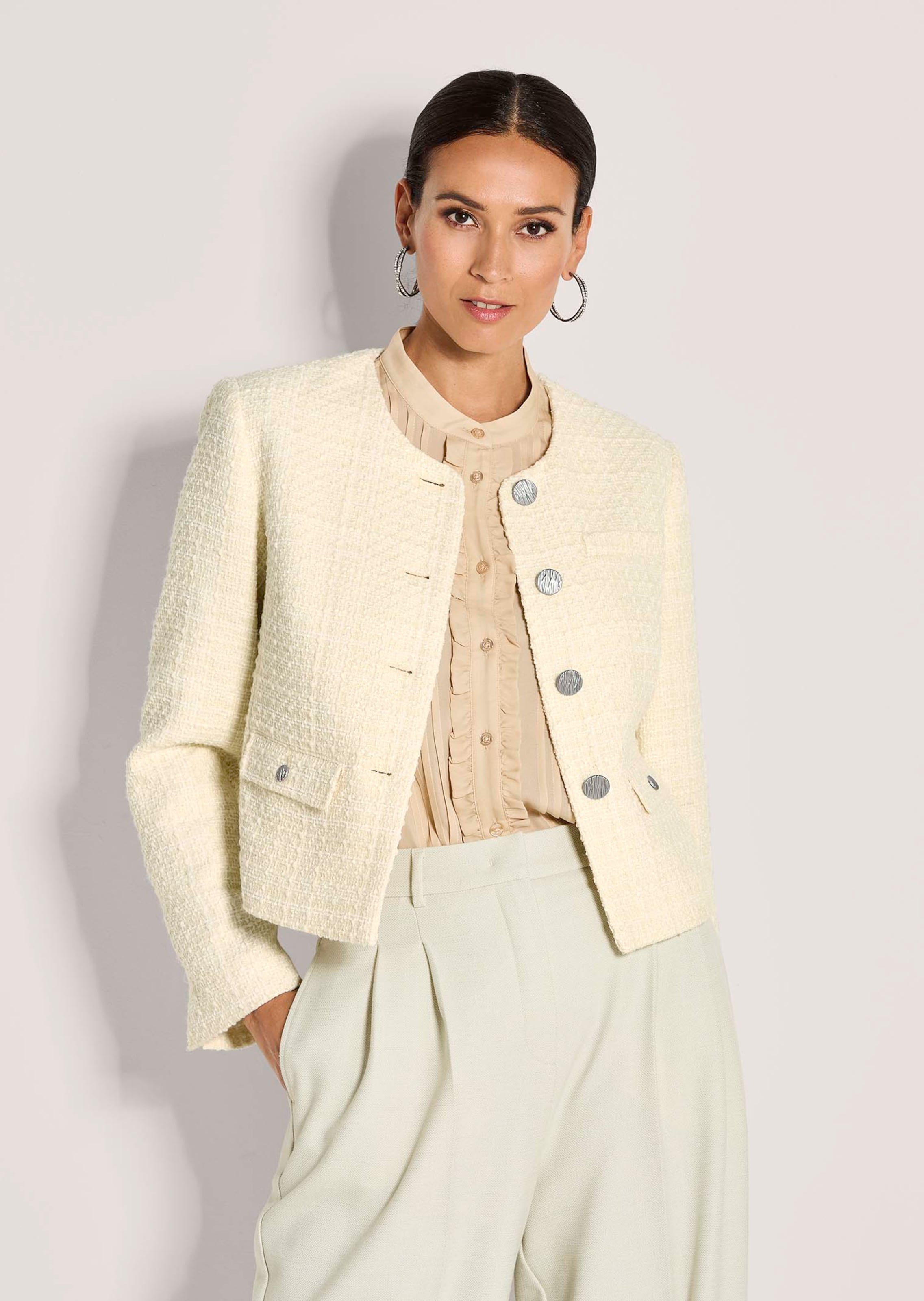 Kurzer Tweed-Blazer