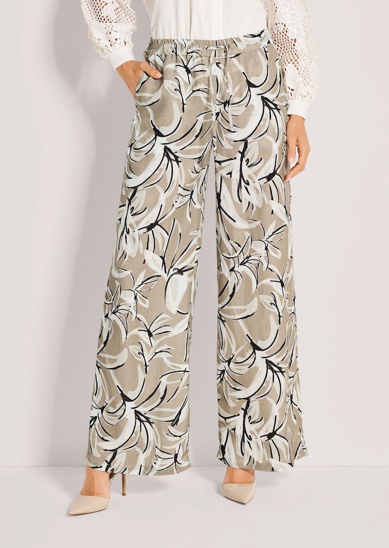 Druckhose mit weitem Bein