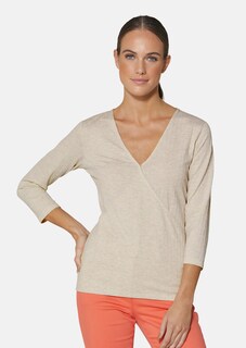 Struktur-Jersey-Shirt in Wickel-Optik thumbnail 2