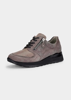 Sneakers en cuir et textile, adaptés aux pieds sujets à l’hallux valgus thumbnail 1