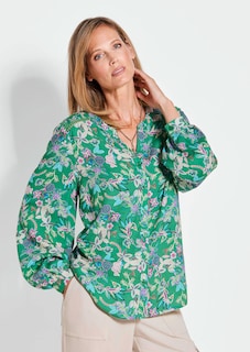 Bluse mit weiten Ärmeln & Paisley-Muster thumbnail 1
