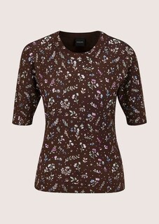 Pull en maille fine avec motif floral thumbnail 7