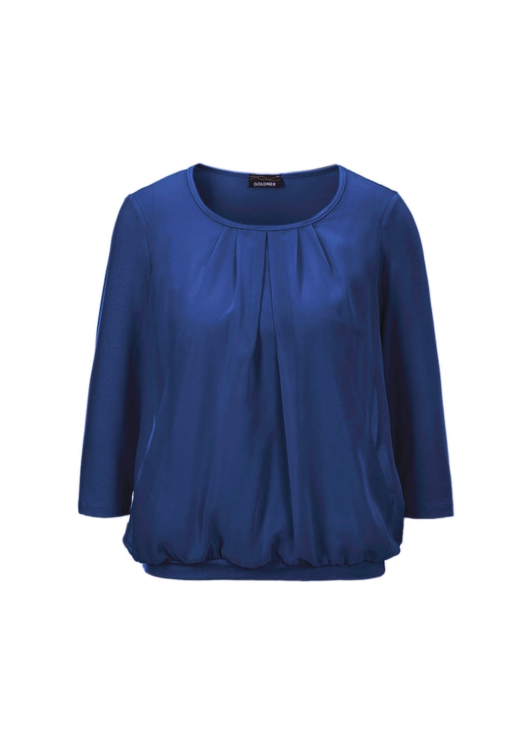 Élégant T-shirt aspect chemisier