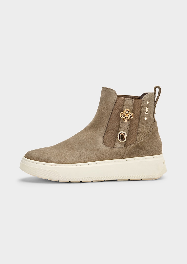 Chelsea Boots mit Schmuckelementen