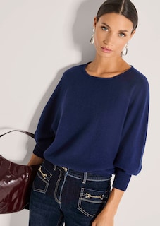 Kaschmirpullover mit Fledermausärmeln thumbnail 5