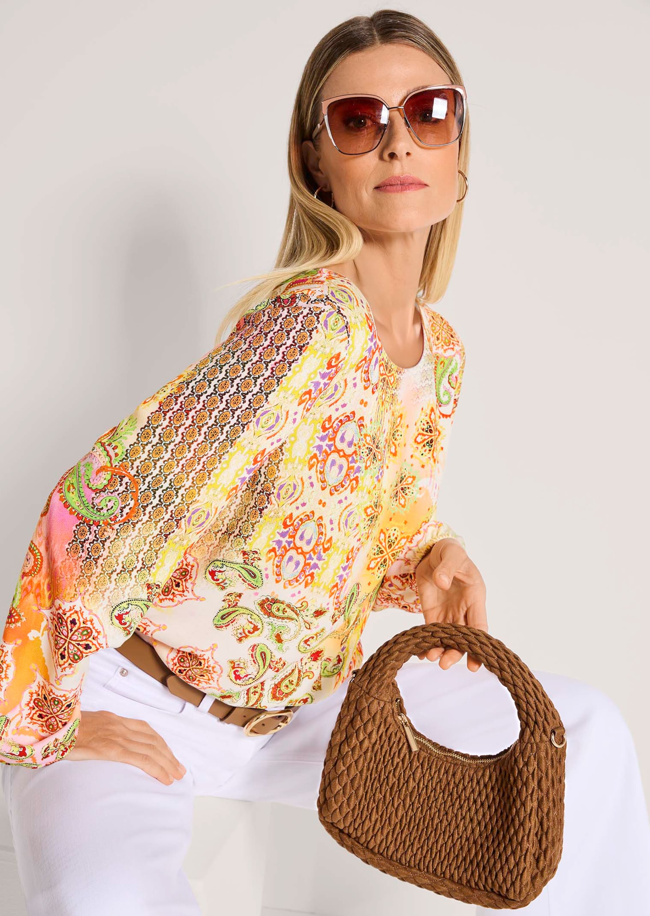 Blouse avec motifs cachemire