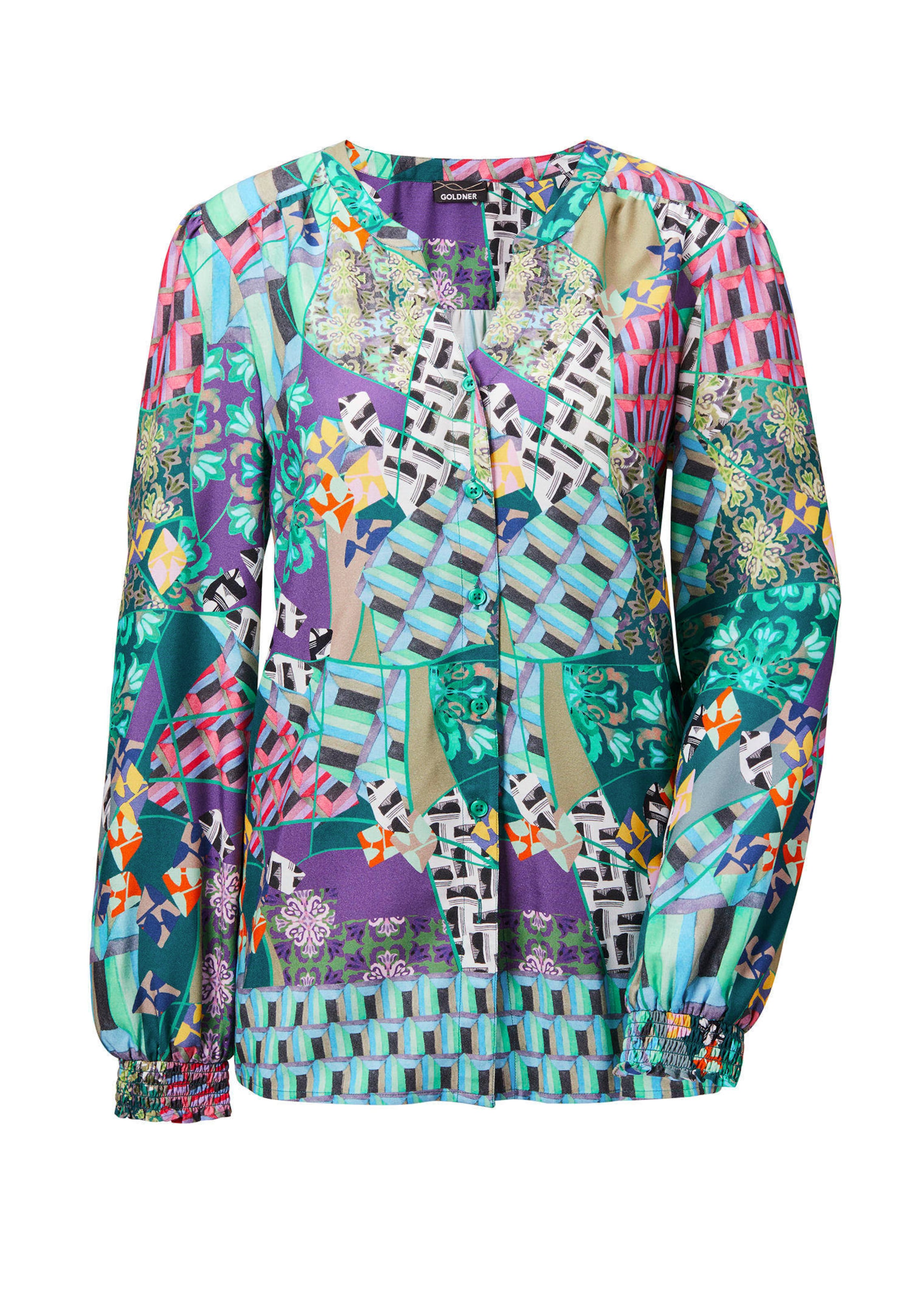 Chemisier imprimé avec motif patchwork