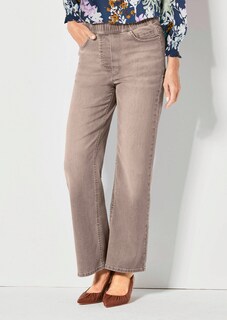 Jeansschlupfhose VERA mit weitem Bein thumbnail 7