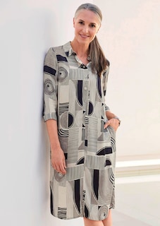 Blusenkleid mit Alloverdruck thumbnail 7