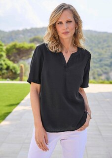 Onderhoudsarme blouse van seersucker thumbnail 7