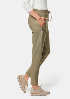 Sportieve joggpants van gestructureerd materiaal thumbnail 4