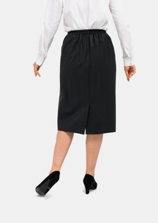 Klassieke scheerwollen rok met elastische tailleband thumbnail 2