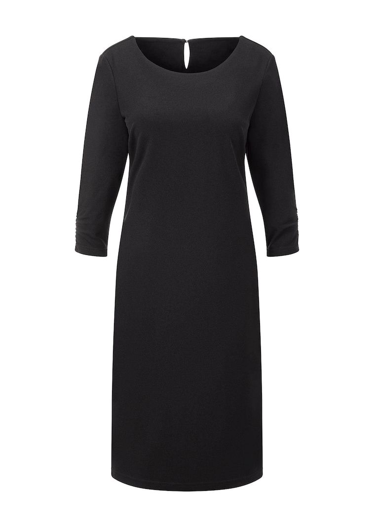 Elegantes Kleid mit gerafften Ärmeln