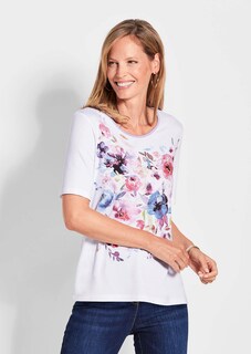 Elégant T-shirt avec motif à l'avant thumbnail 1