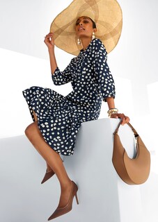 Baumwollkleid mit Unikat-Print thumbnail 1