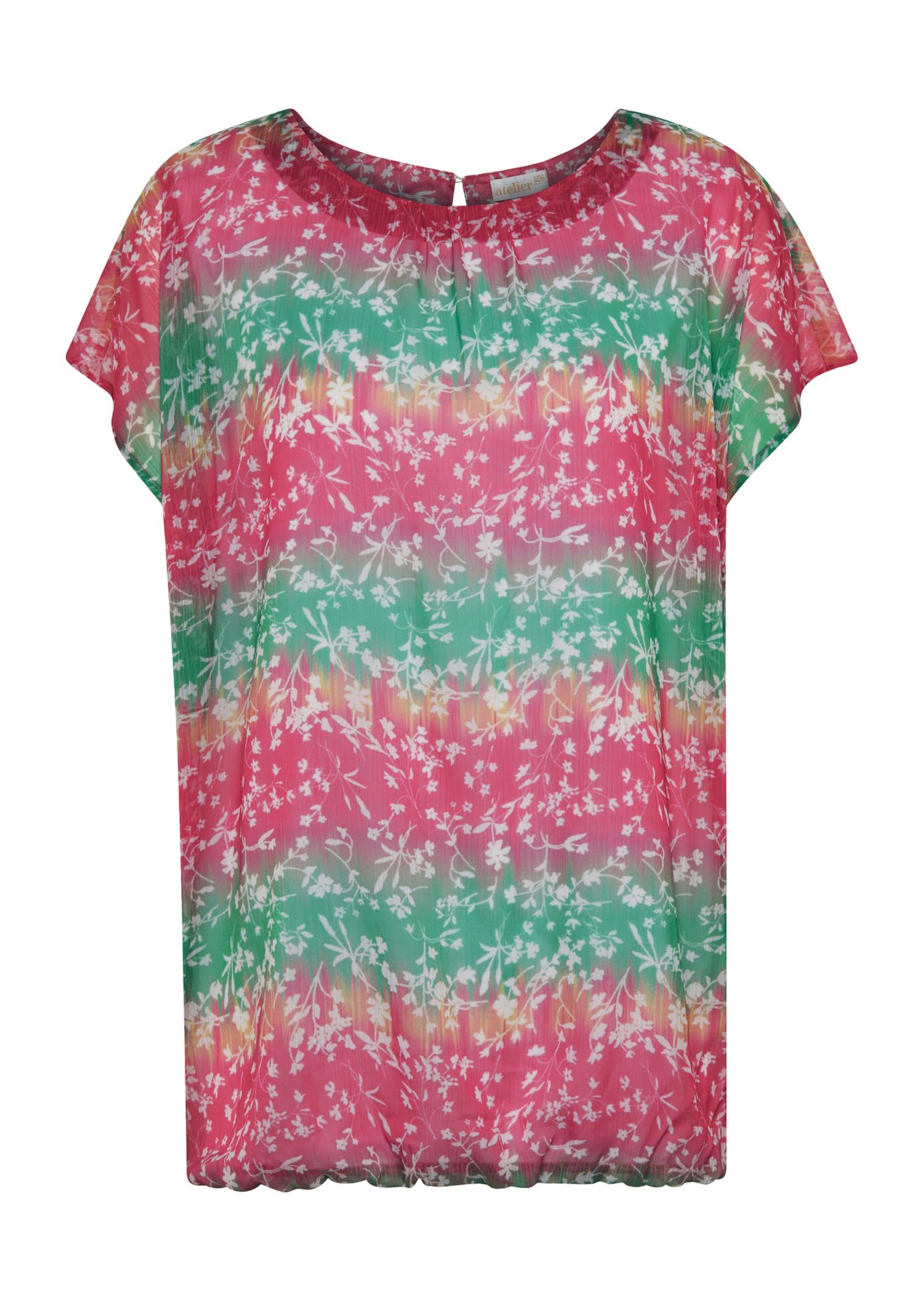Blusenshirt mit fein bedrucktem Chiffon