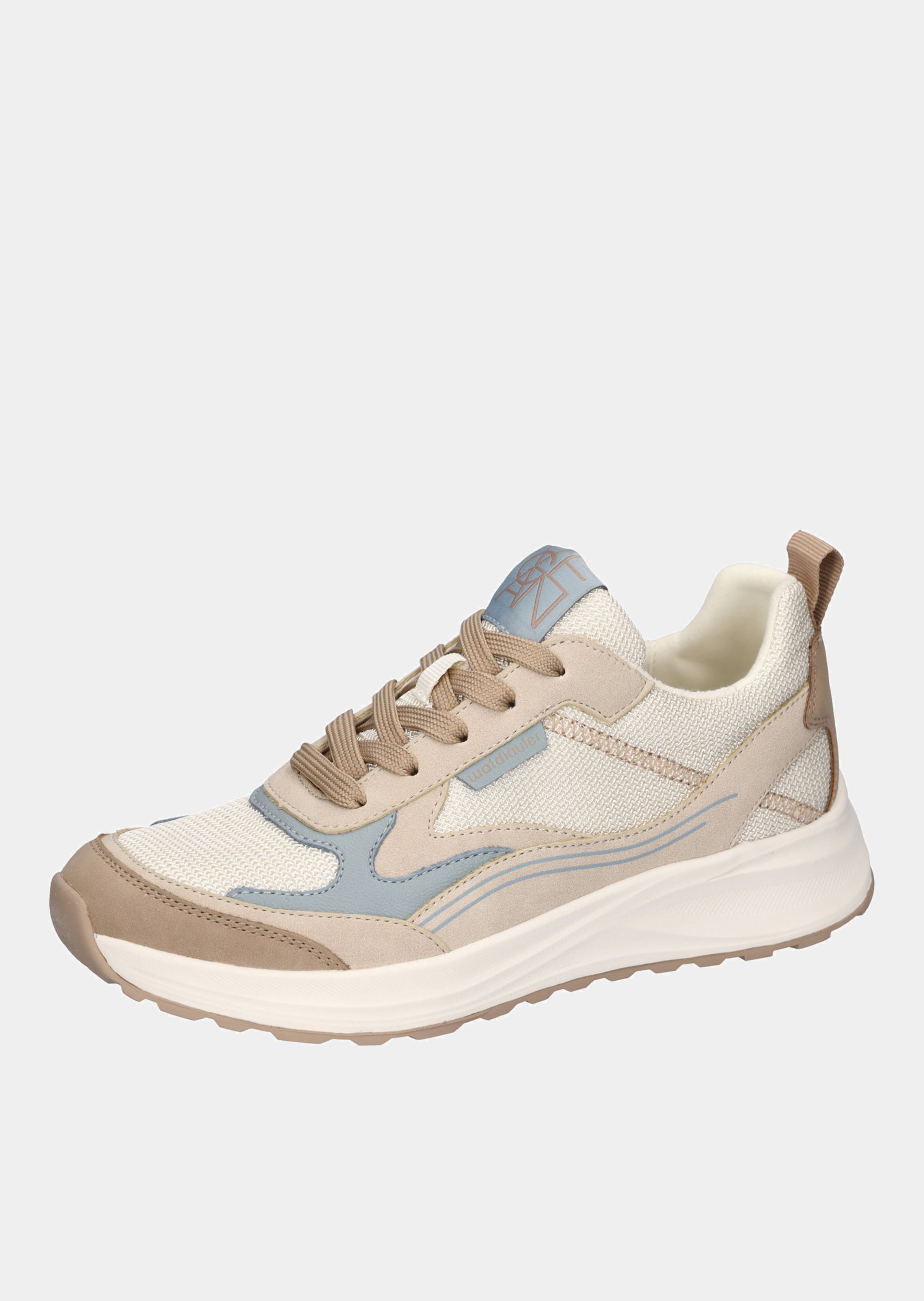 Sneaker aus Leder und Mesh
