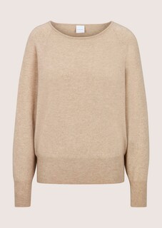 Cashmere jumper with batwing sleeves thumbnail 7