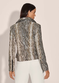 Lederjacke mit Schlangenmuster thumbnail 4