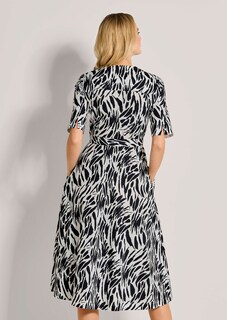 Wickelkleid mit Bindegürtel thumbnail 4