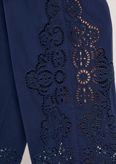 Pantalon à jambes larges et broderie anglaise thumbnail 6