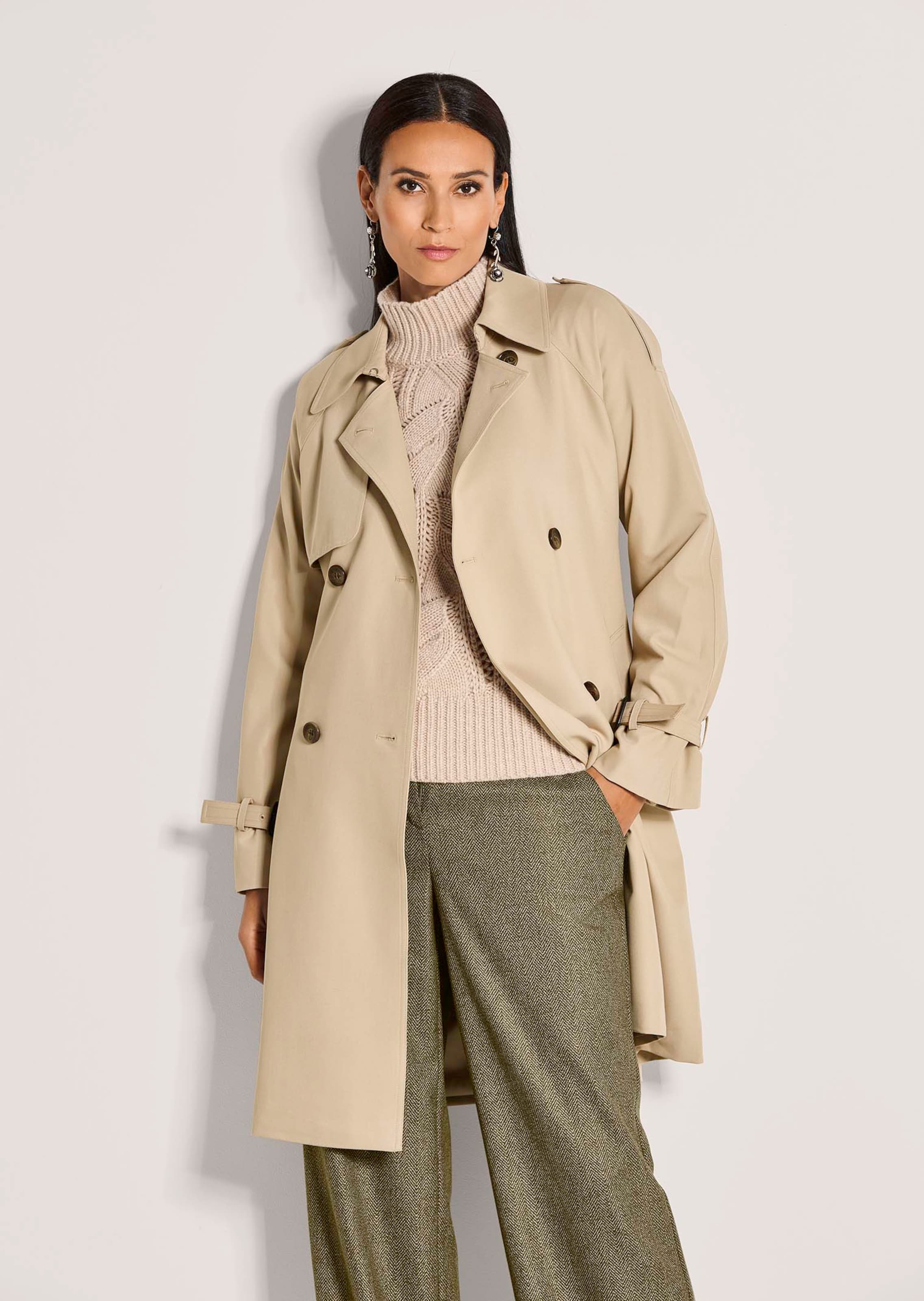 Trenchcoat mit zweireihiger Knopfleiste