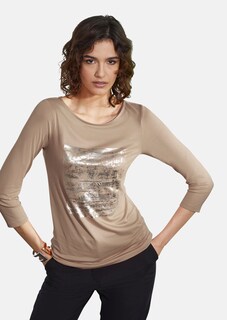Bedrucktes Jersey-Shirt mit 3/4-Ärmeln thumbnail 6