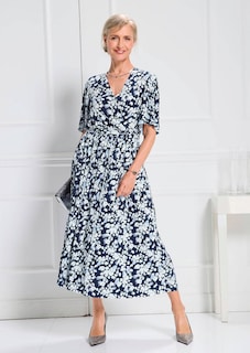 Robe plissée élégante, style cache-cœur thumbnail 7