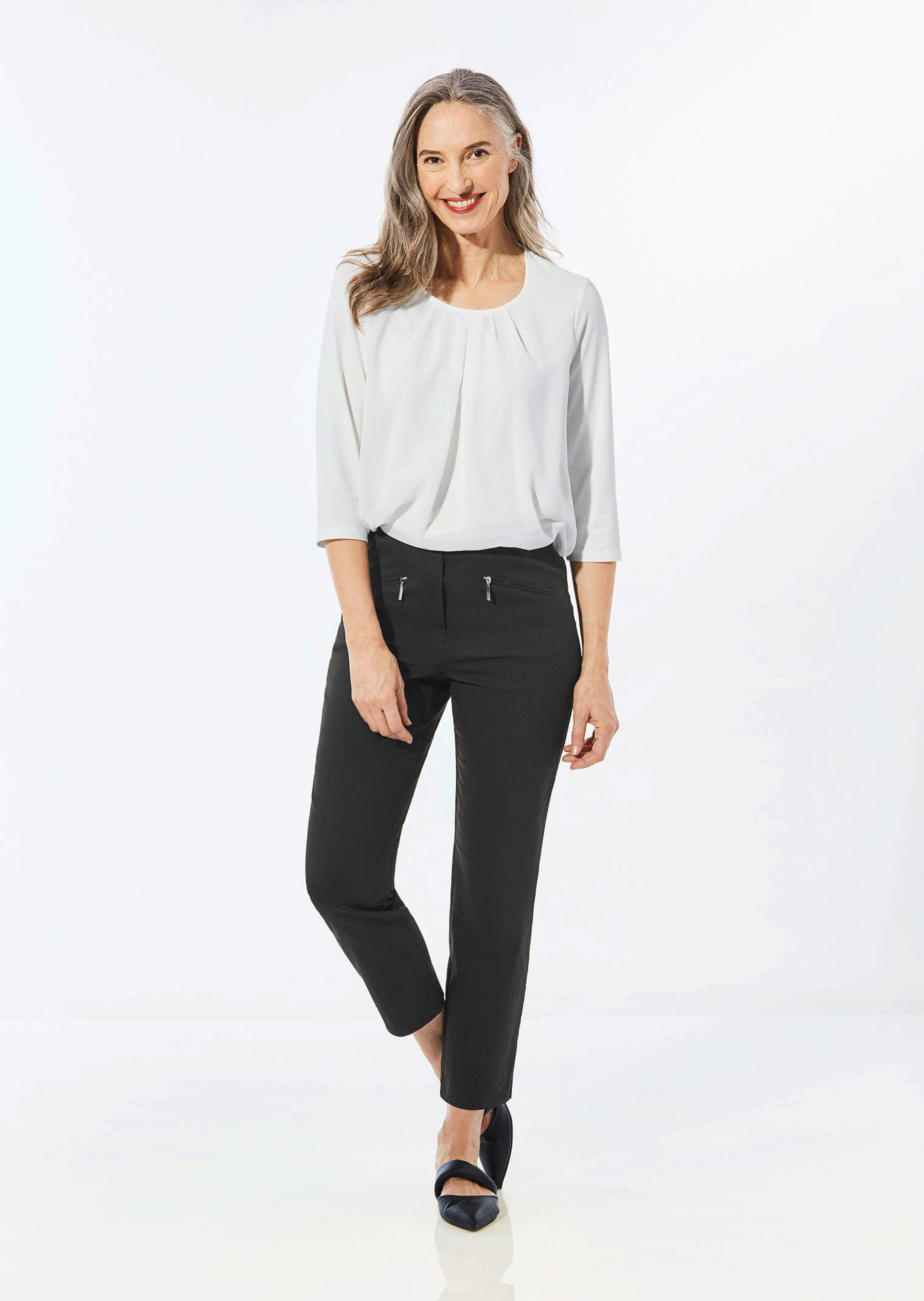 Pantalon 7/8 en bengaline LOUISA thumbnail 3