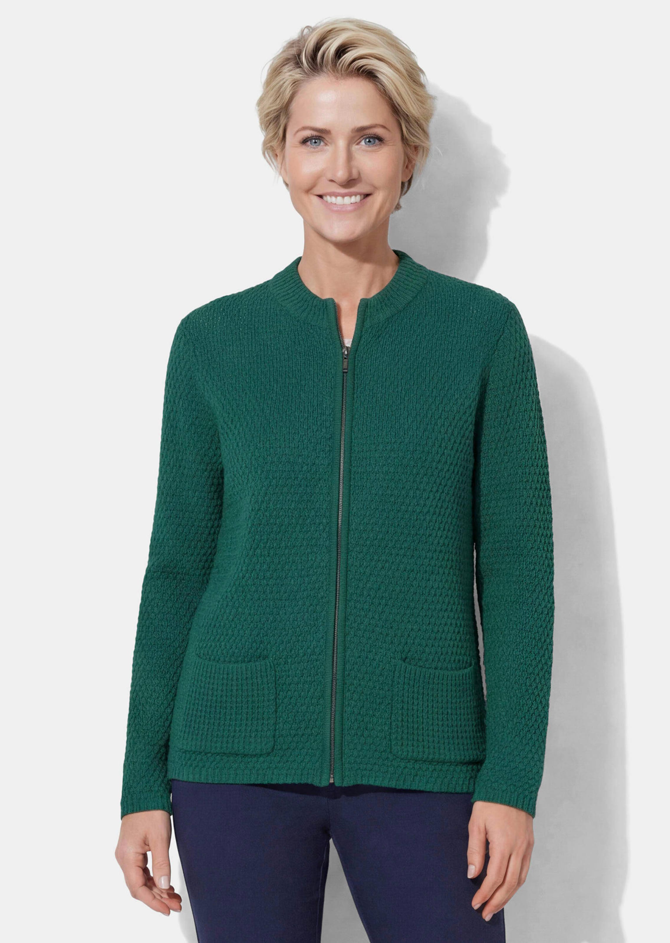 Strickjacke mit 3D-Effekt-Struktur