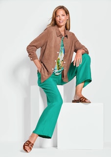 Hemdjacke in weicher Velourslederoptik thumbnail 4