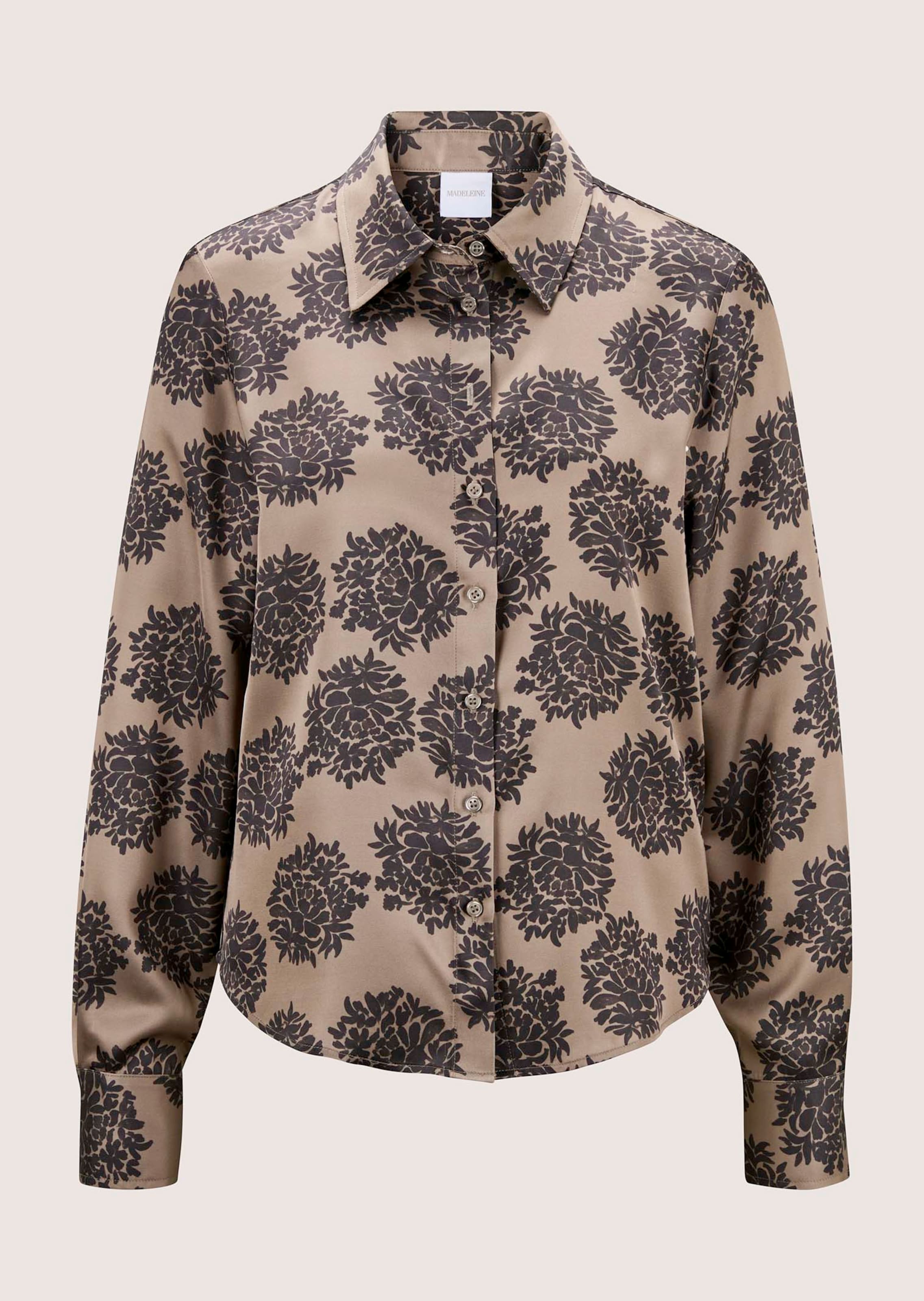 Overhemdblouse met bloemenprint