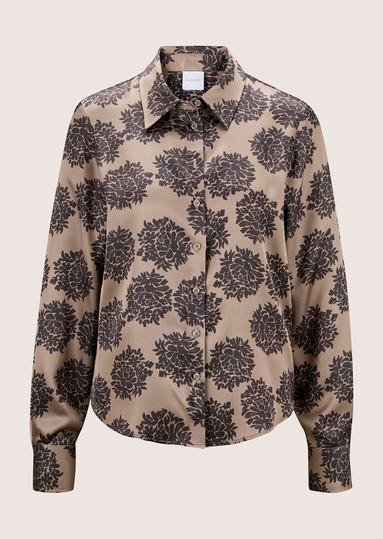Overhemdblouse met bloemenprint