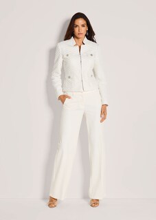 Blazer aus strukturiertem Jersey-Jacquard thumbnail 3