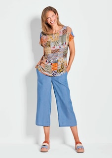 Druckbluse im Patch-Print thumbnail 2