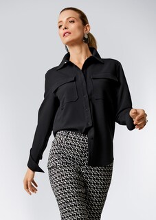 Klassische Hemdbluse mit Brusttaschen thumbnail 1