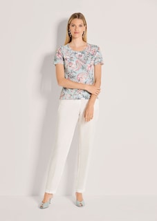 Pull léger à motif fleuri thumbnail 3