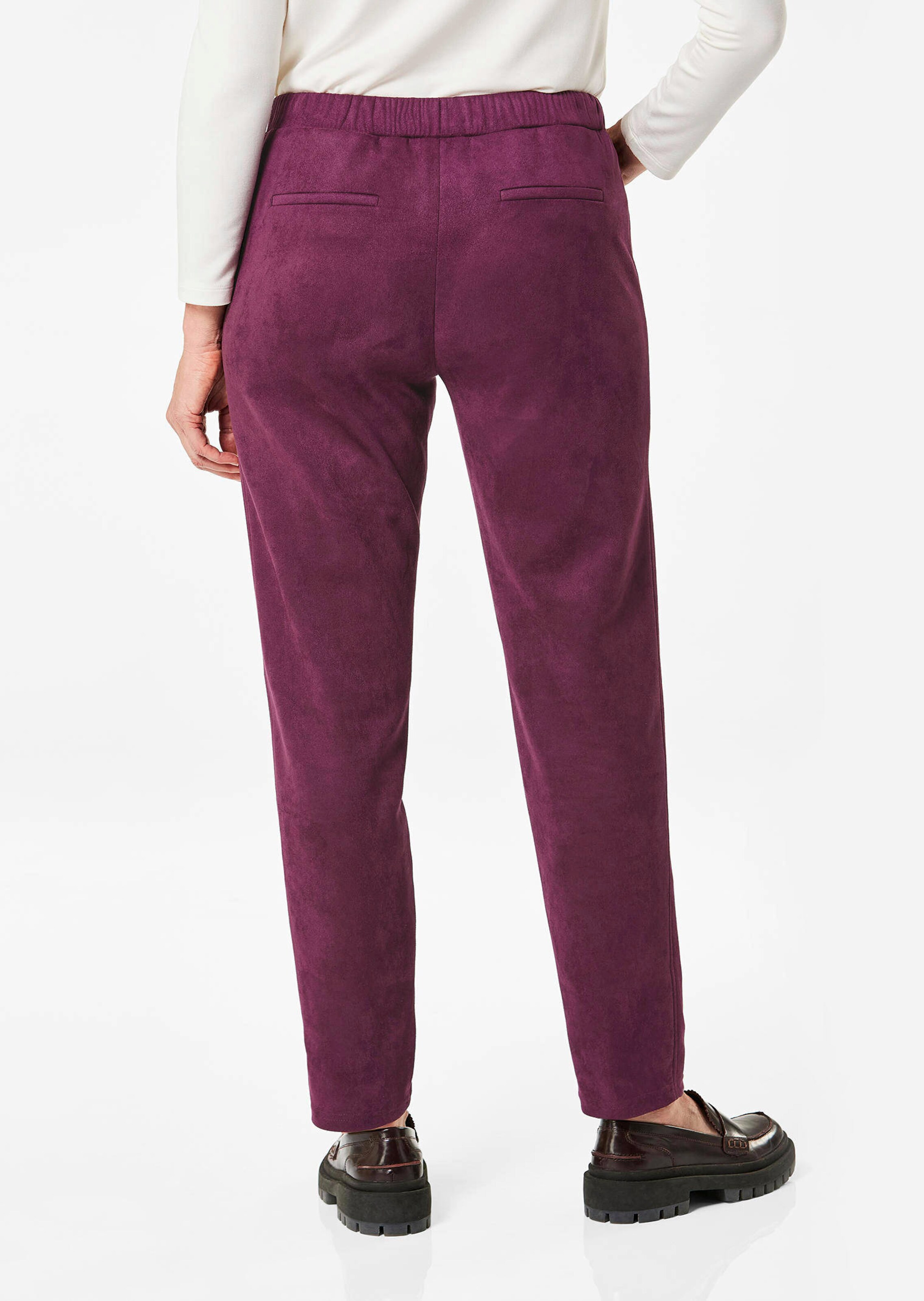 Pantalon LOUISA aspect velours de cuir thumbnail 3