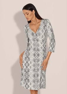 Jersey-Kleid mit Unikat-Print thumbnail 2