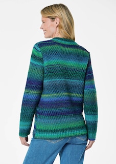 Strickjacke mit Multicolor Ringeloptik thumbnail 3