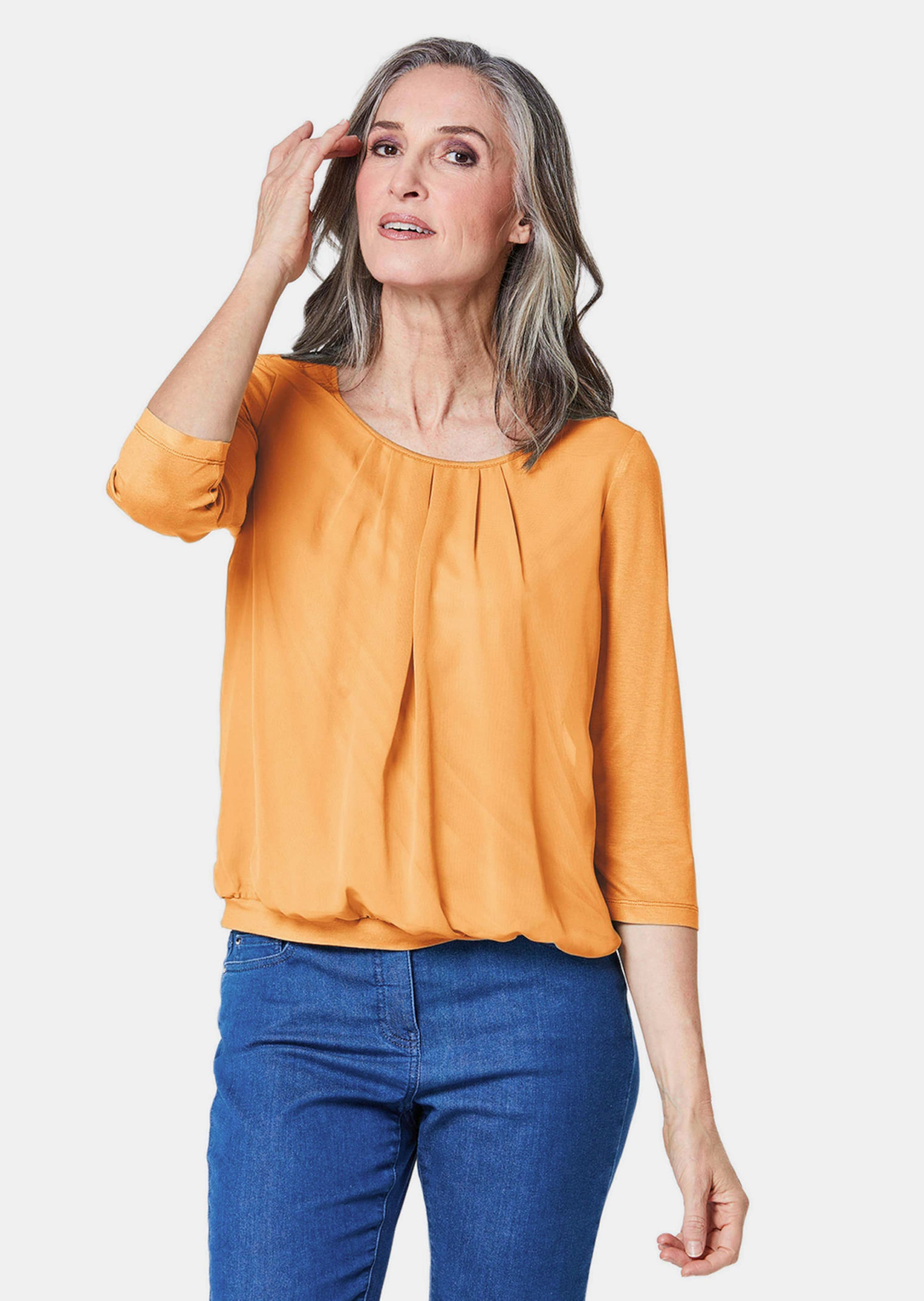 Verzorgd shirt in elegante blouselook