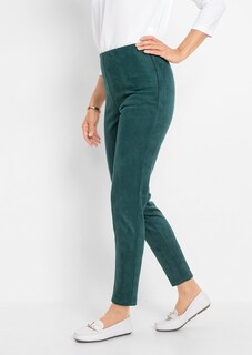 Moderne Leggings in trendigem Velourslederimitat thumbnail 7