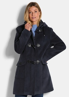 Duffelse coat met capuchon thumbnail 1