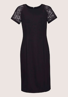Jersey-Kleid mit Spitze thumbnail 7