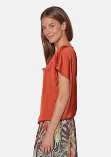 Legere Bluse in edler Glanzware thumbnail 5