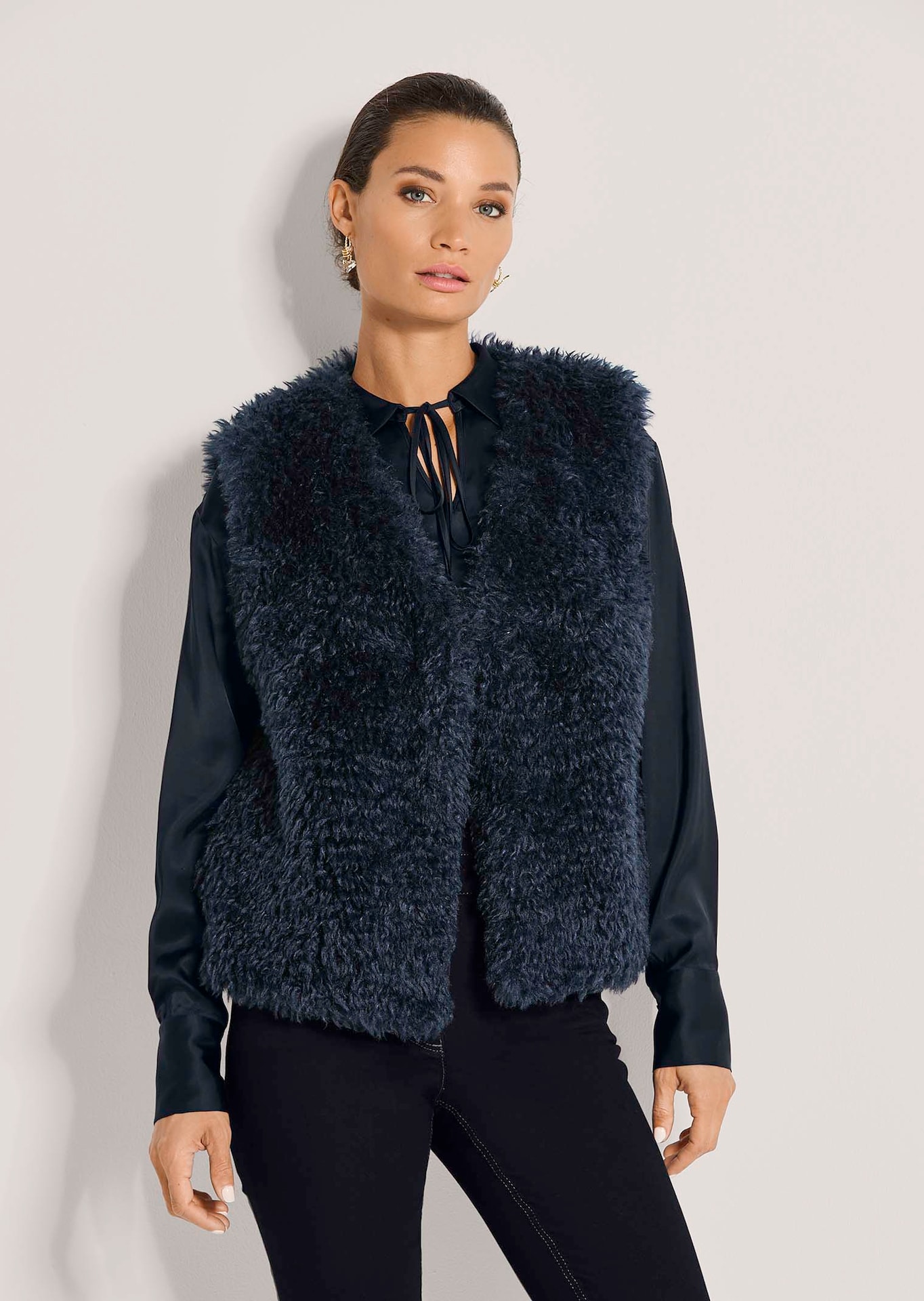 Gilet d'aspect fourrure