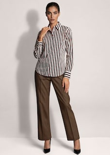 Katoenen blouse met strepen thumbnail 3