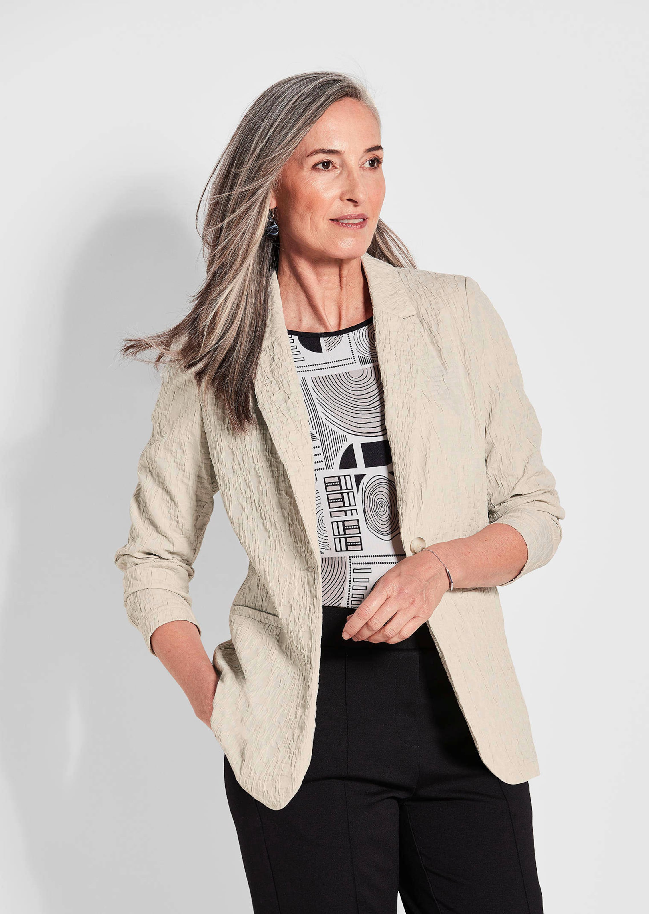 Blazer mit Struktur-Optik