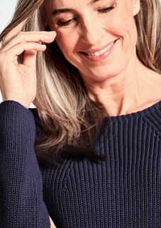 Figurschmeichelnder Pullover aus reiner Baumwolle thumbnail 5
