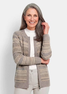 Warme Strickjacke mit Reißverschluss thumbnail 7